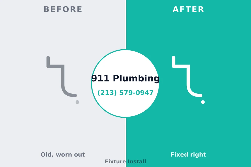 Before and after: plumbing company Prudenville, MI